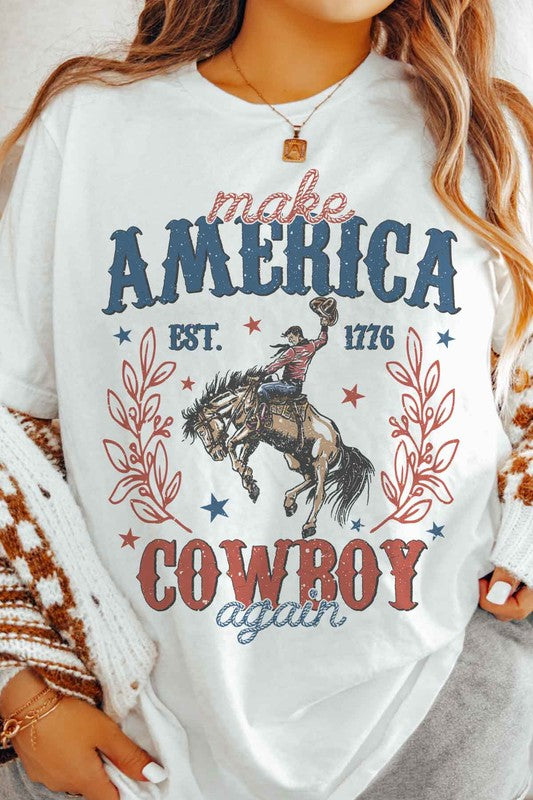 MAKE AMERICA COWBOY AGAIN TEE